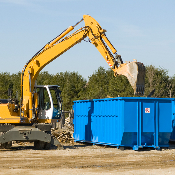 can i choose the location where the residential dumpster will be placed in Bethany